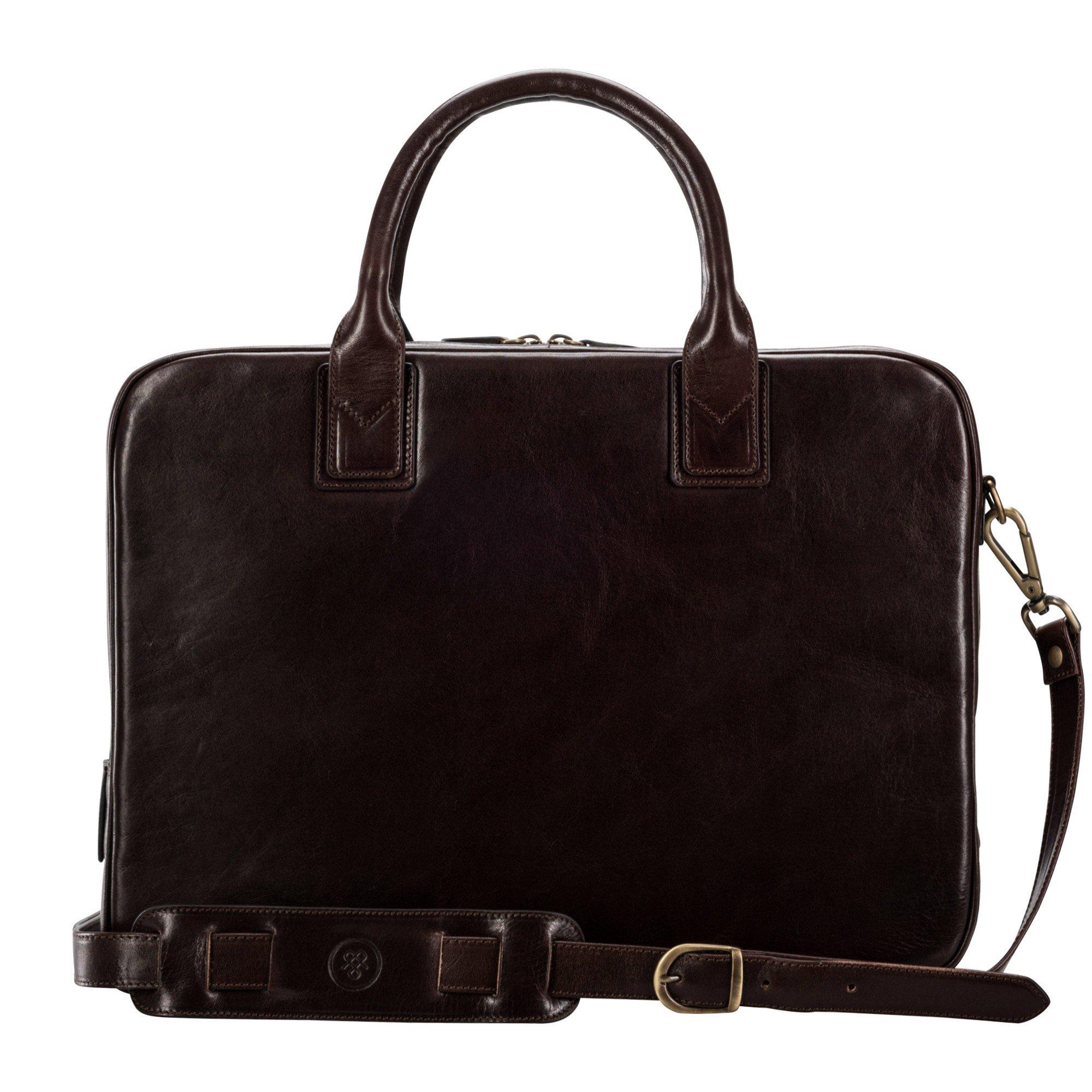 Maxwell Scott  Le Calvino Sacoche moderne pour ordinateur 15'' en cuir 