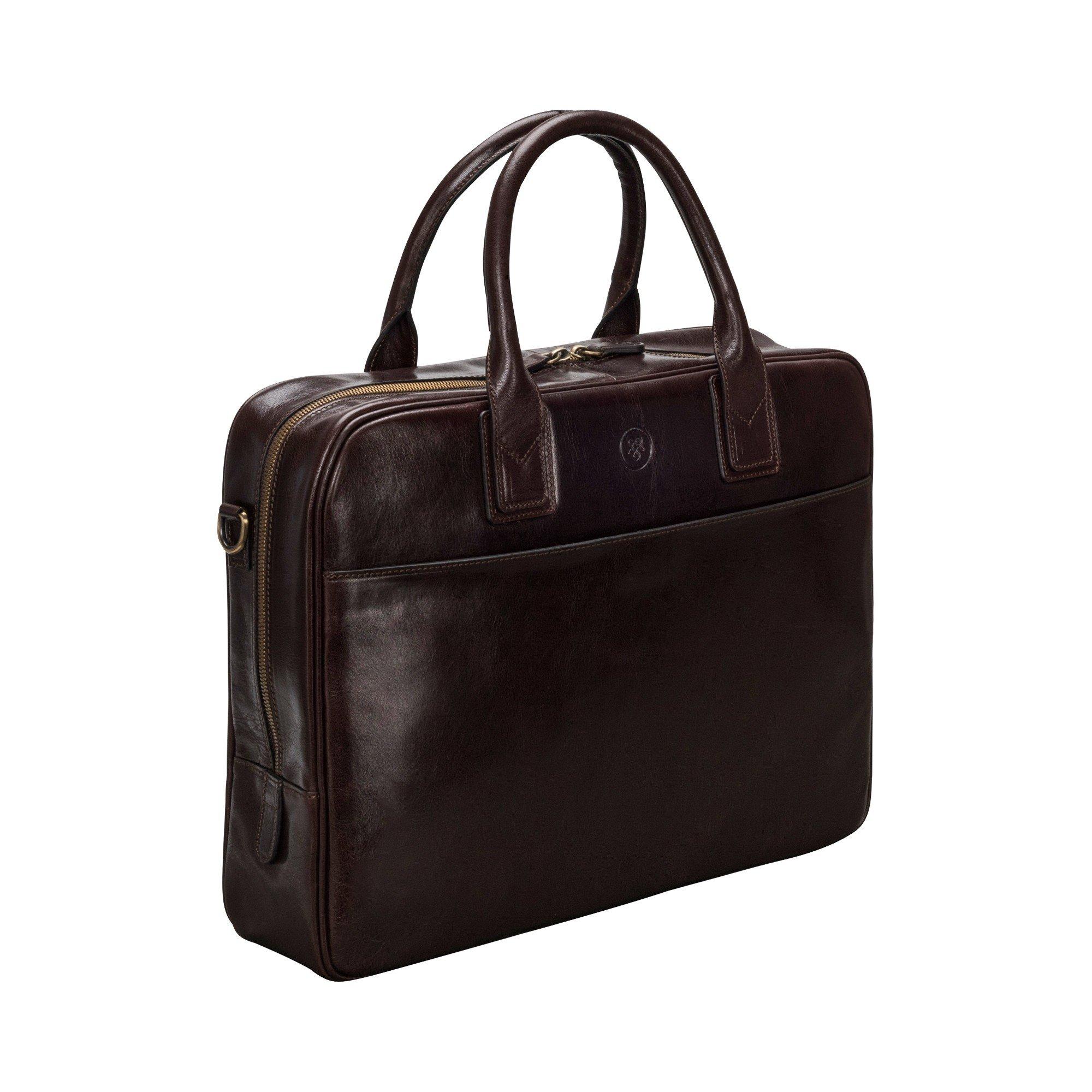 Maxwell Scott  Le Calvino Sacoche moderne pour ordinateur 15'' en cuir 