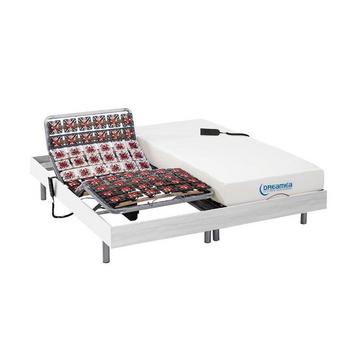 Set da relax con sospensioni memory foam HESIODE III di DREAMEA Motori OKIN Bianco 2