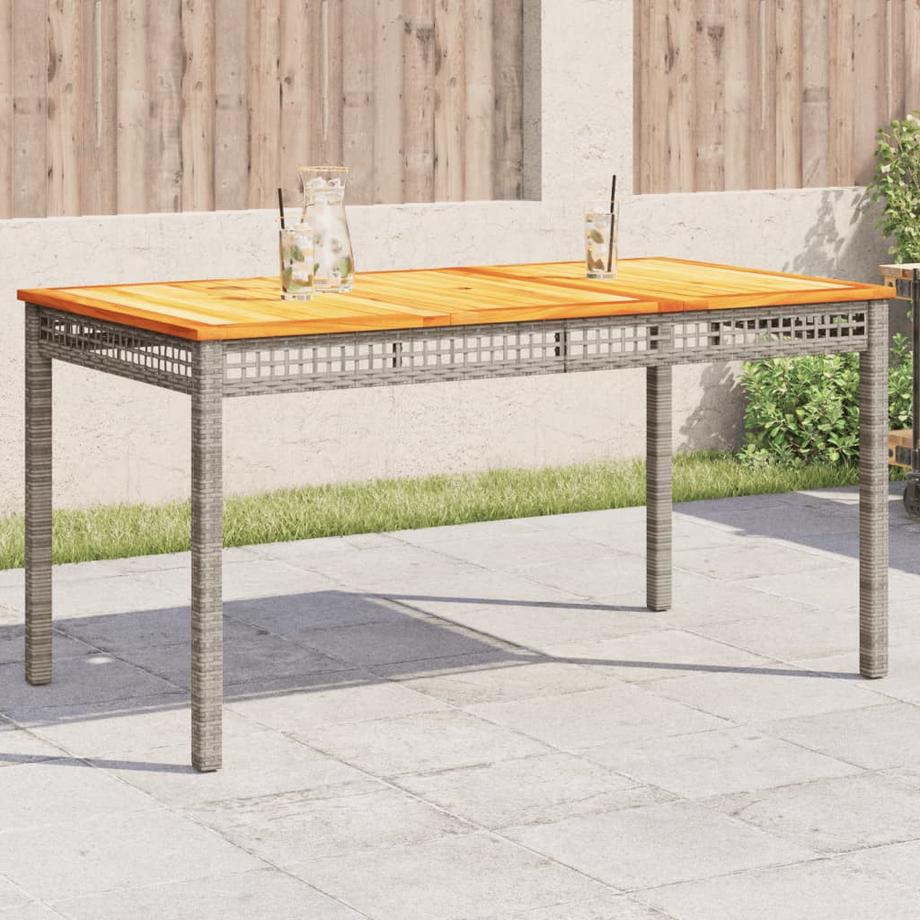 VidaXL tavolo da giardino Polirattan  