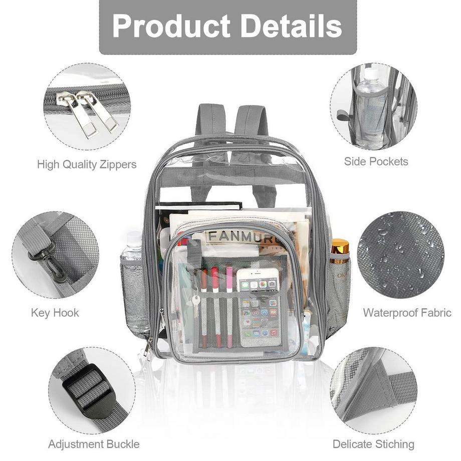 Only-bags.store Transparenter Kunststoff Rucksack  