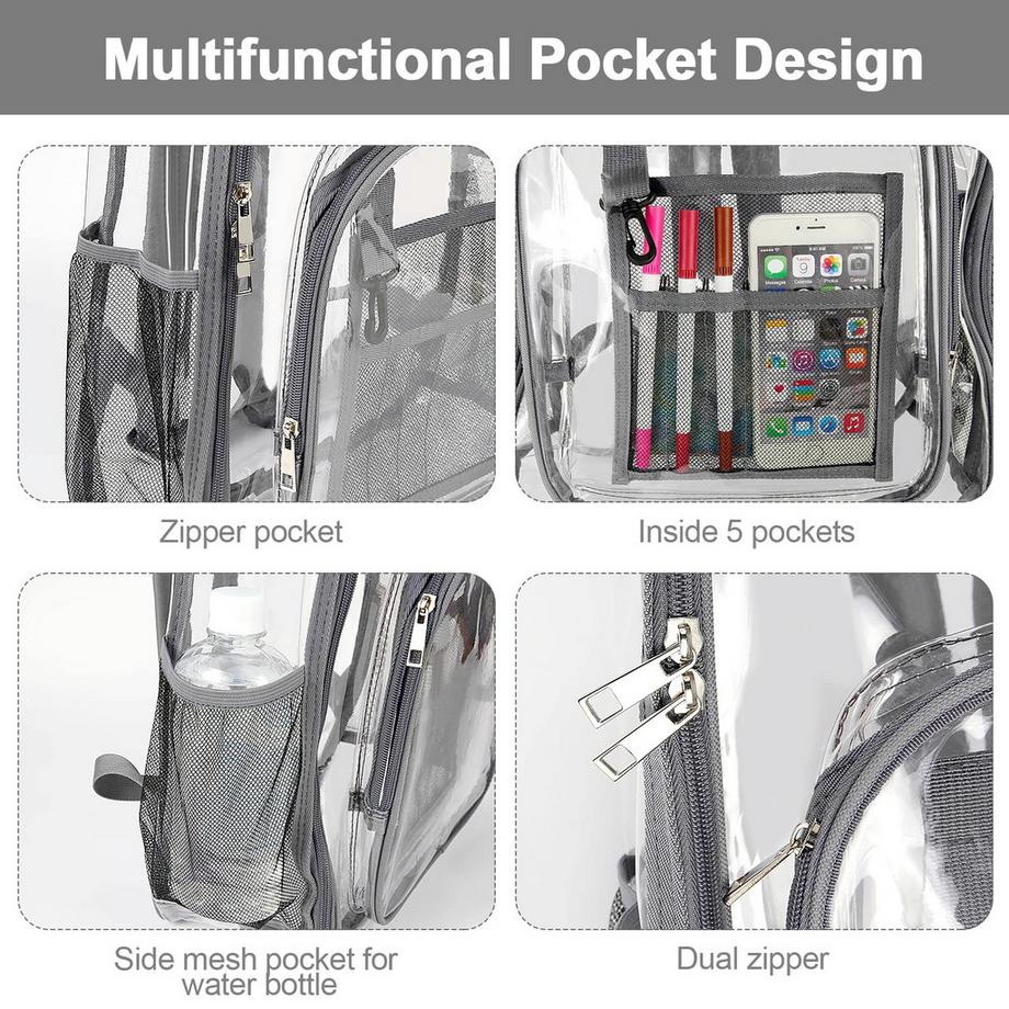 Only-bags.store Transparenter Kunststoff Rucksack  