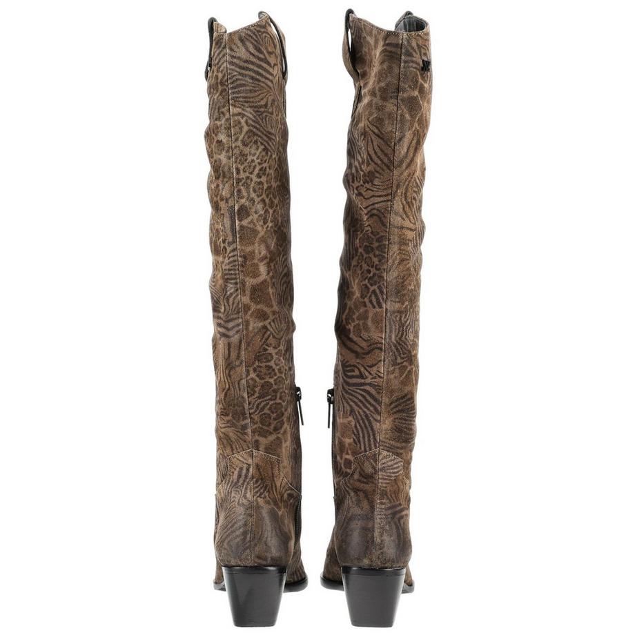 Lazamani Knielange Stiefel mit Blockabsatz Stiefel 