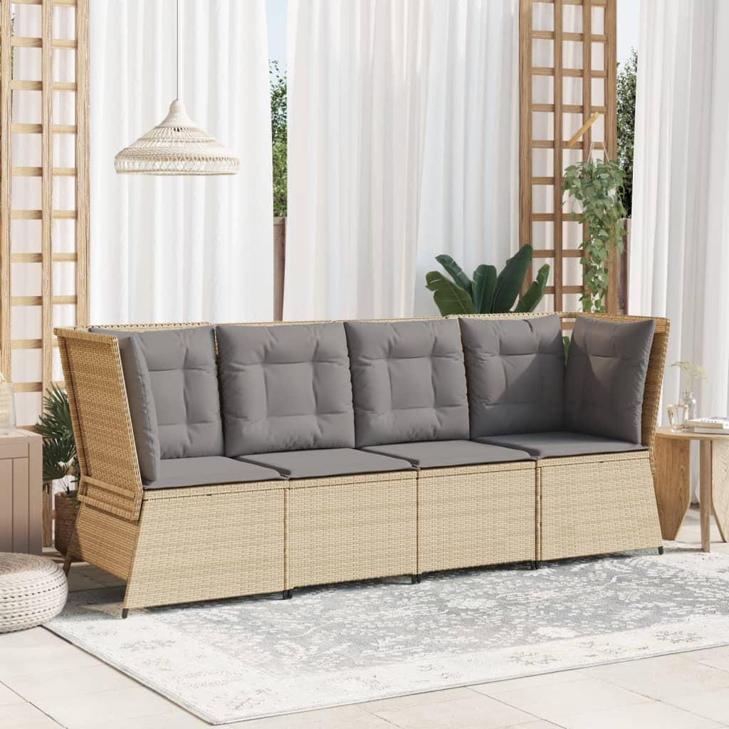 VidaXL Gartensofa poly-rattan  