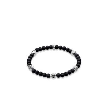 Bracelet Totenkopf Schwarz