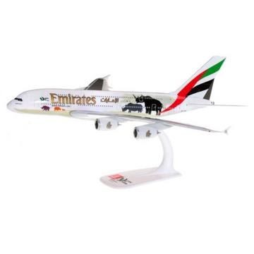 Snap-Fit Flugzeugmodell Emirates Airbus A380-800 United for Wildlife (1:250)