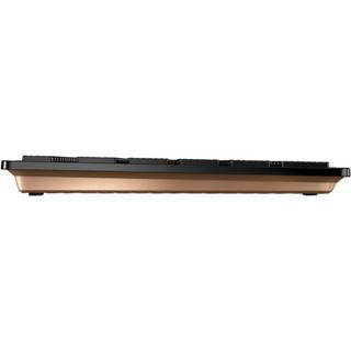 Cherry  DW 9100 Slim, Deutsches Layout, QWERTZ Tastatur, kabellose Tastatur- und Maus set -bronze 