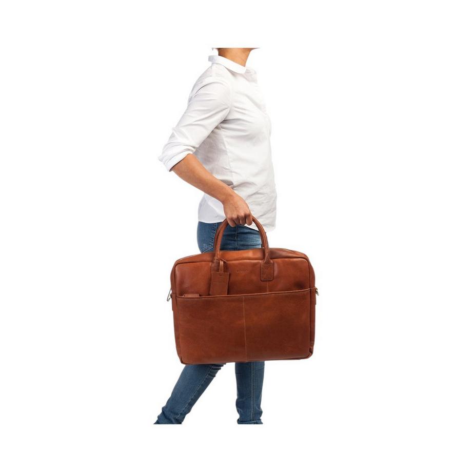 BURKELY Vintage Max Big Worker 173 Cognac Serviette  