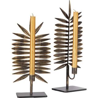 mutoni Bougeoir Reef métal laiton (set de 2)  