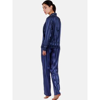 Admas  Pyjama tenue d'intérieur chemise et pantalon Satin Stripes 