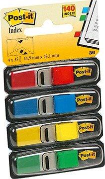 Post-It POST-IT Index schmal 11.9x43.2mm 683-4 4-farbig ass./4x35 Blatt  