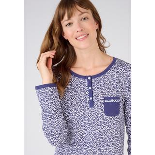 Damart  Chemise de nuit en pur coton peigné. 