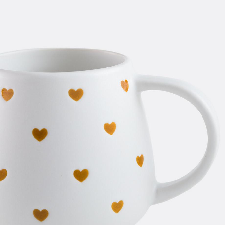 La Redoute Intérieurs Set aus 2 Tassen mit Herzdruck  