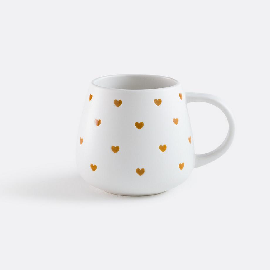 La Redoute Intérieurs Set aus 2 Tassen mit Herzdruck  