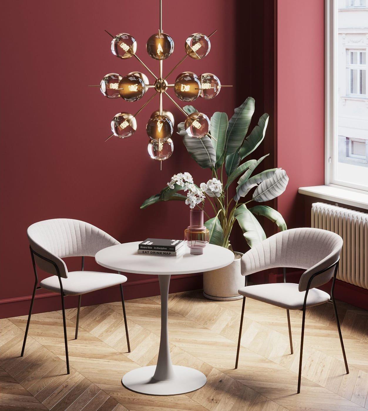 KARE Design Tavolo Schickeria bianco rotondo 80  