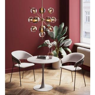 KARE Design Tavolo Schickeria bianco rotondo 80  