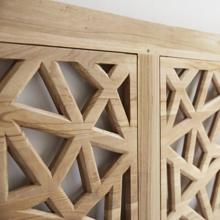 Tikamoon Tête de lit en teck massif 210 cm Gentong  