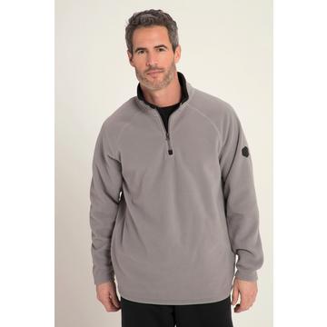 Maglione da trekking per l'outdoor in pile con collo polo con zip