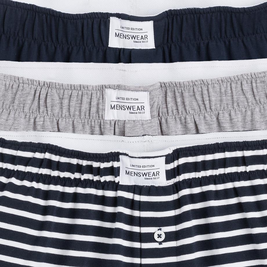 La Redoute Collections Lot de 3 Caleçons en Jersey Stretch  