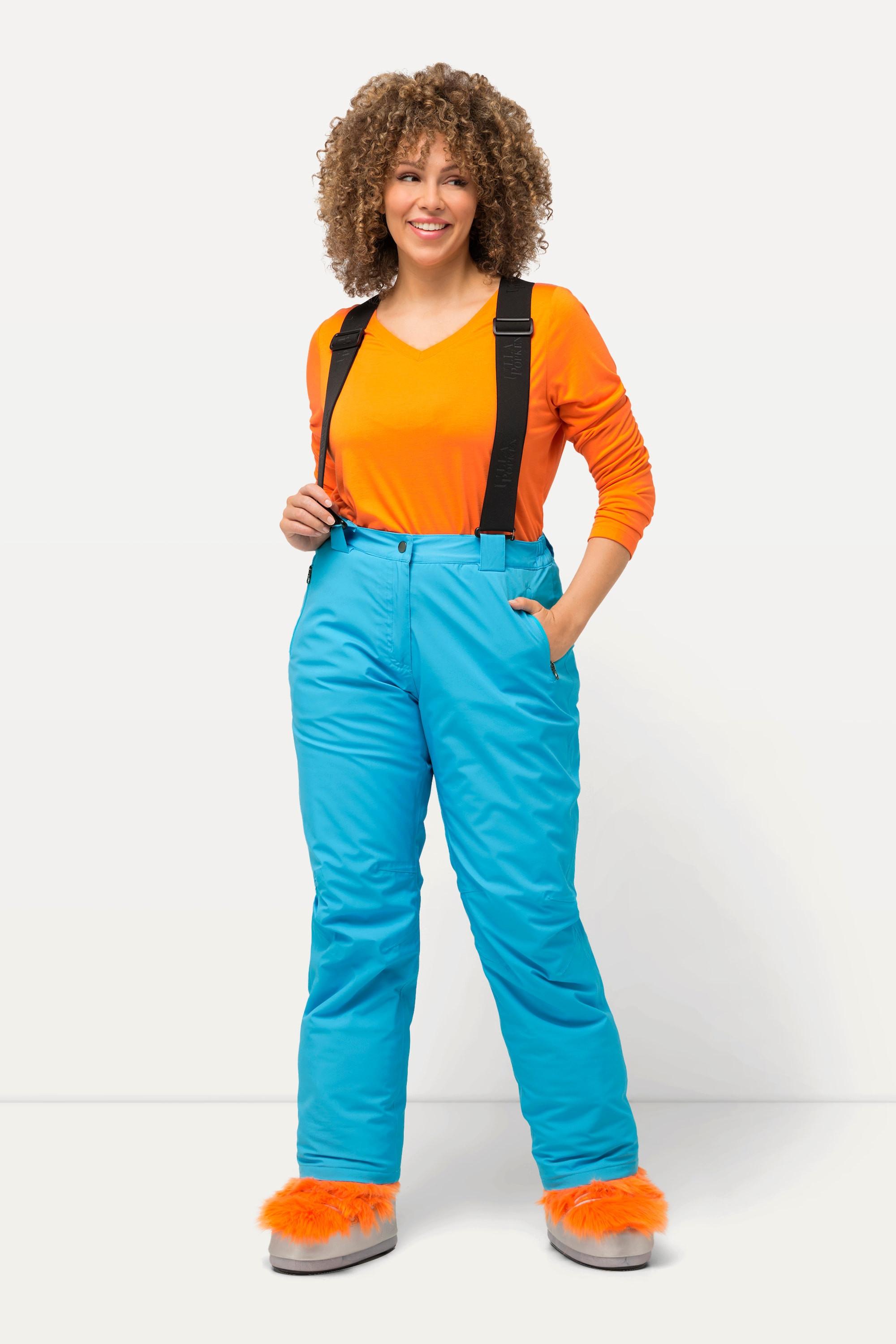 Ulla Popken  Pantalon technique chaud et imperméable, matière recyclée et doublure polaire 