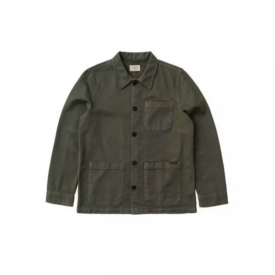 NUDIE JEANS Overshirt Barney vert | M