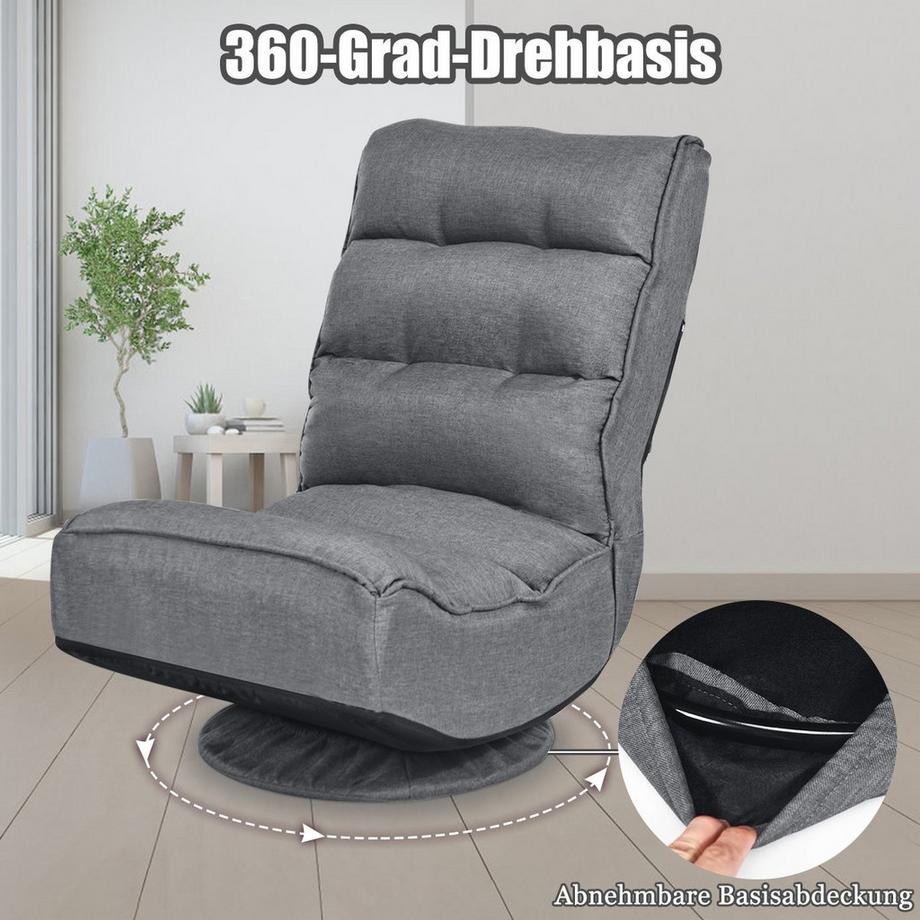 Northix Verstellbarer 360°-Drehbodenstuhl  