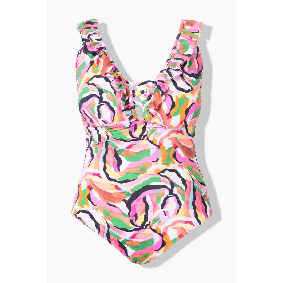 Studio Untold Costume da bagno coppe morbide ruche effetto modellante  