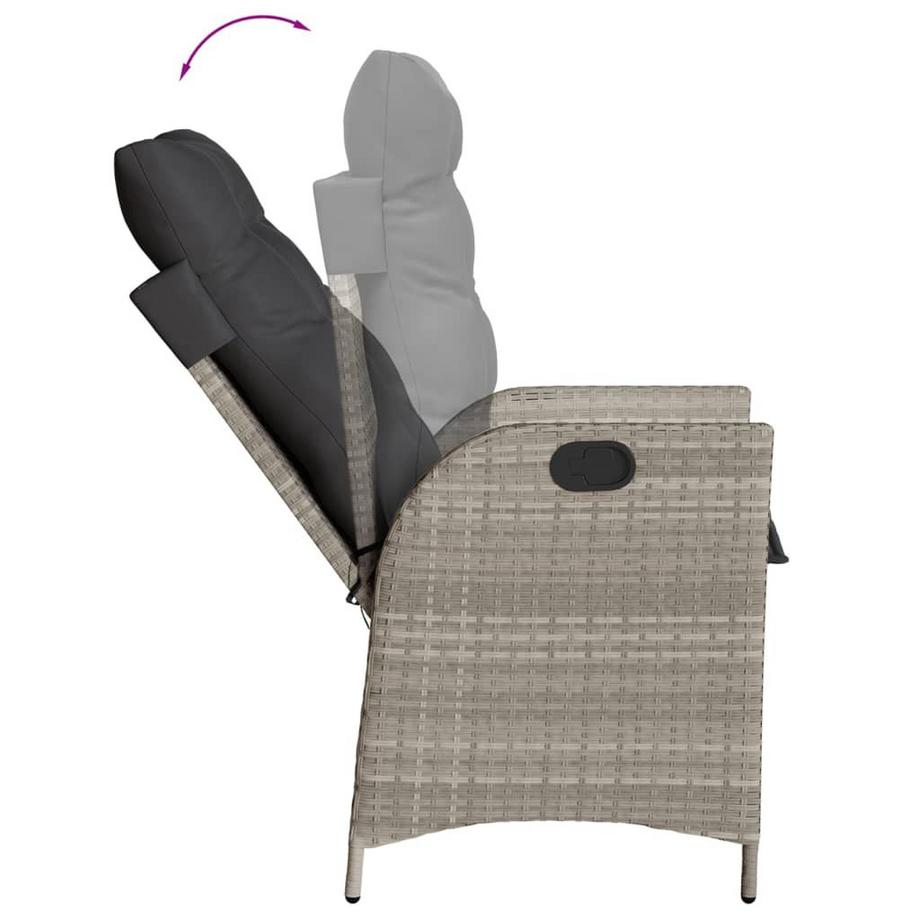 VidaXL set da pranzo da giardino Polirattan  