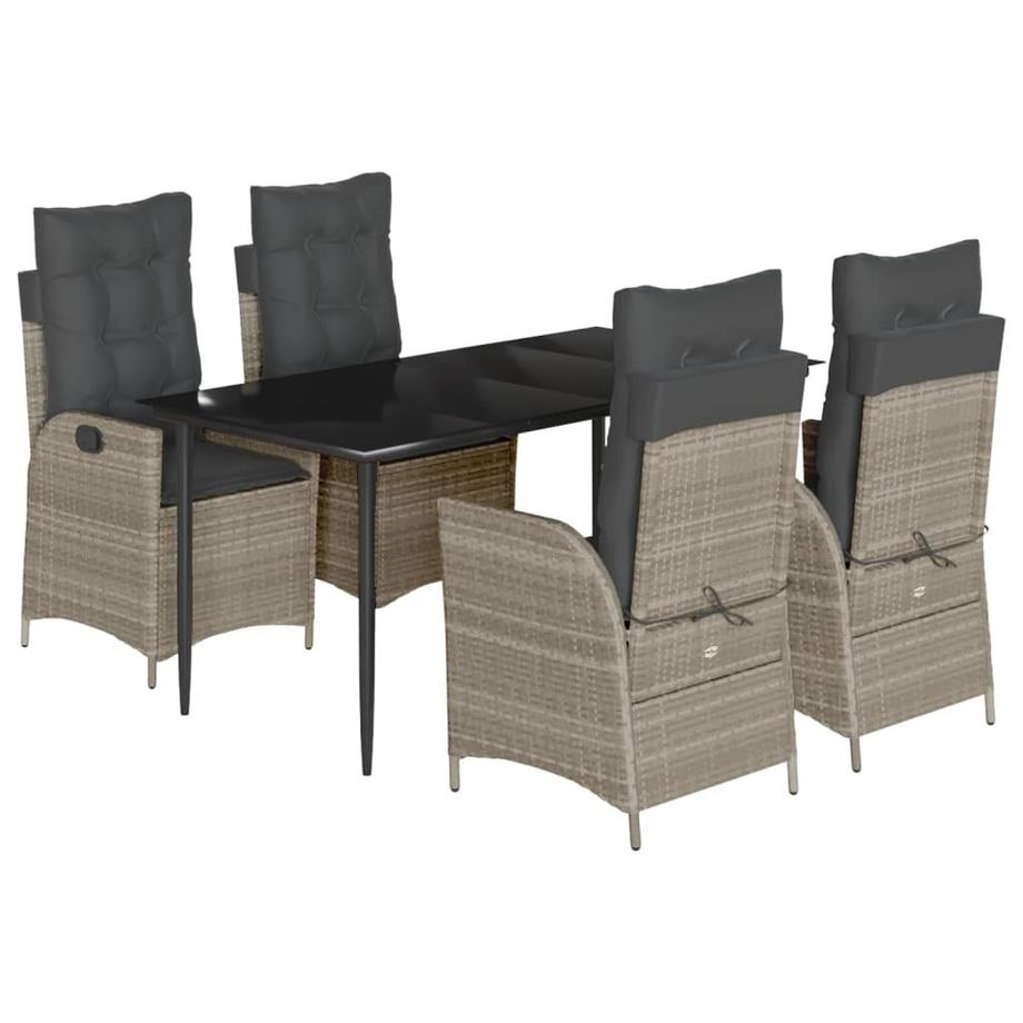 set da pranzo da giardino Polirattan