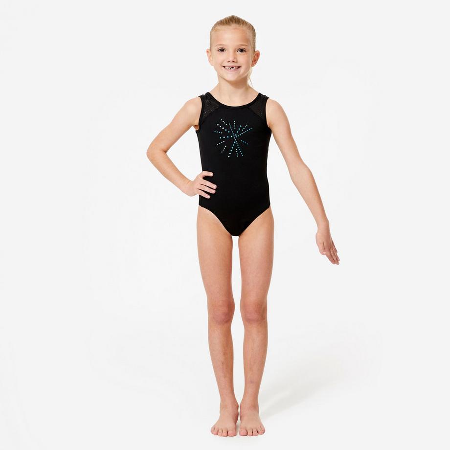 DOMYOS  Body ginnastica bambina senza maniche poliestere 