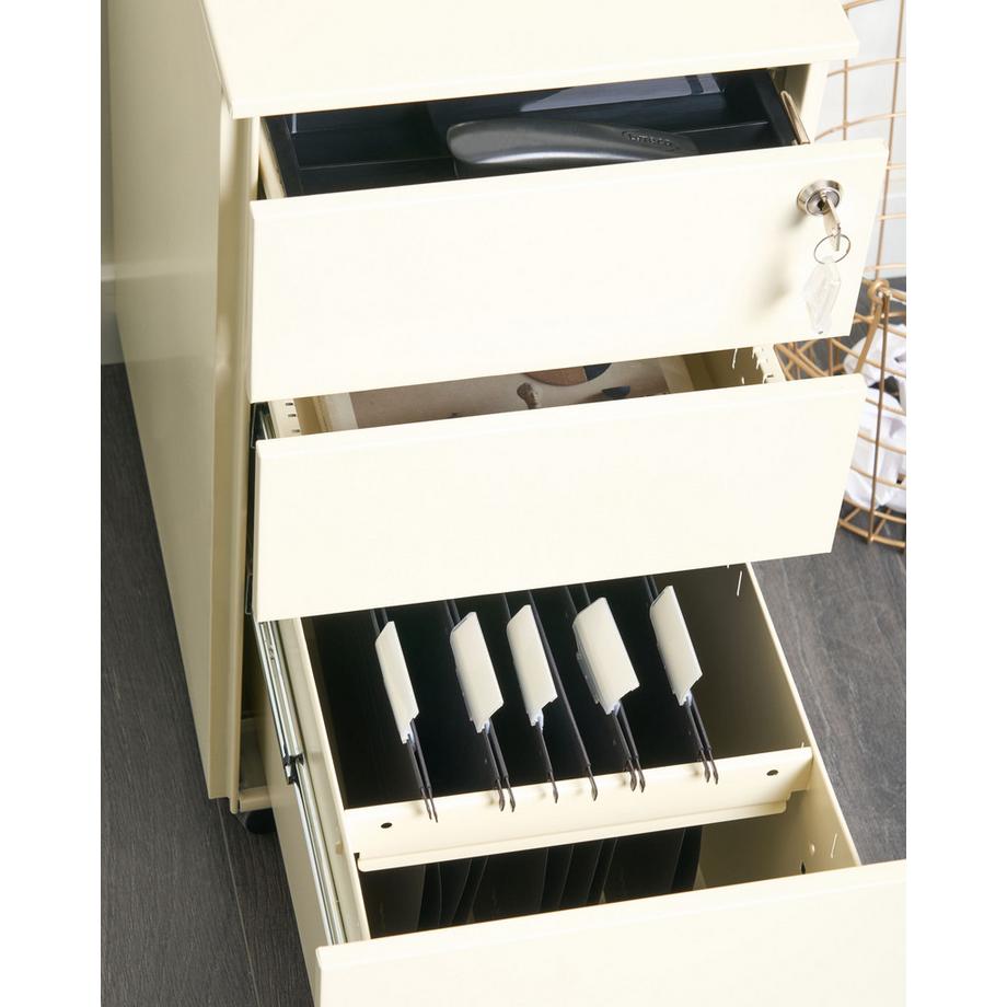 Beliani Büroschrank aus Stahl Modern BOLSENA  