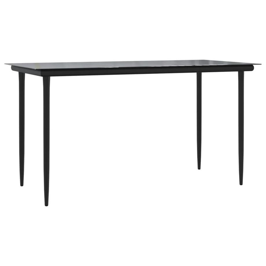 VidaXL Ensemble de salle à manger de jardin rotin synthétique  