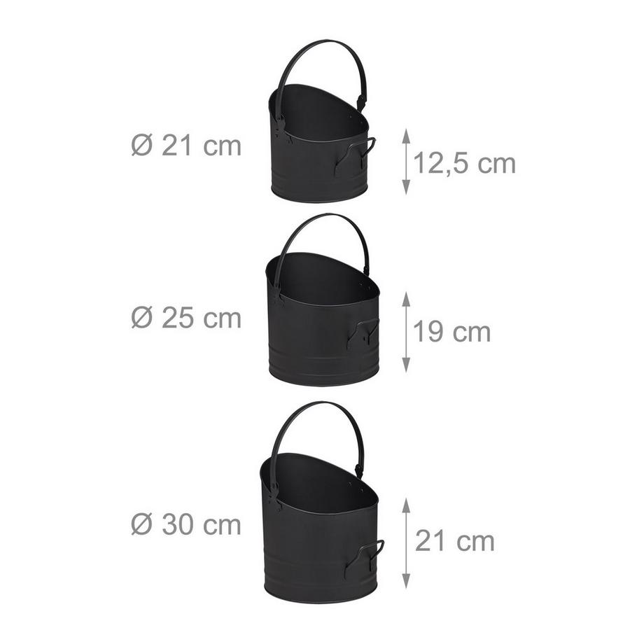 B2X Set di 3 secchi per pellet  