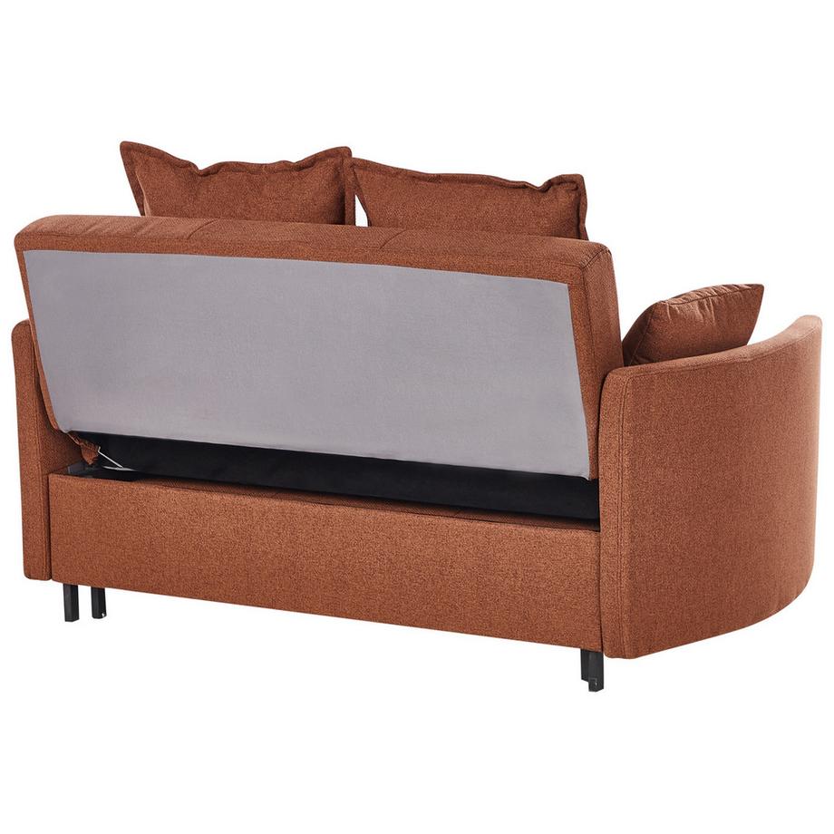 Beliani Schlafsofa aus Stoff Rustikal HOVIN  