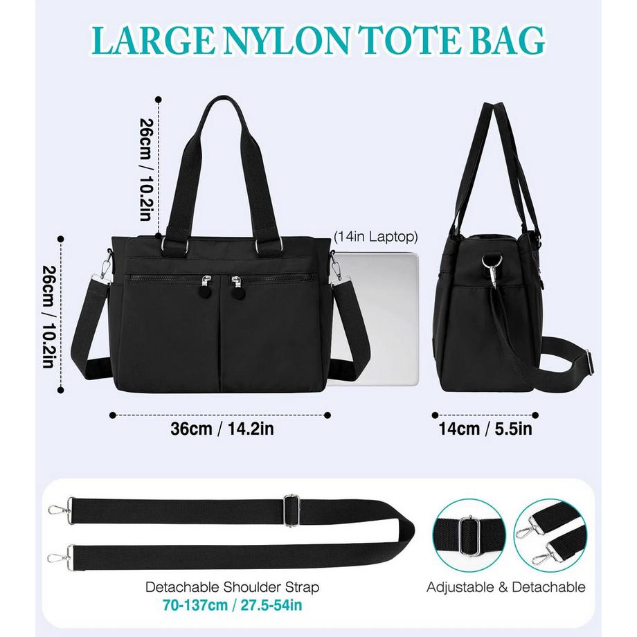 Only-bags.store Borsa della Spesa Impermeabile con Tracolla Rimovibile  