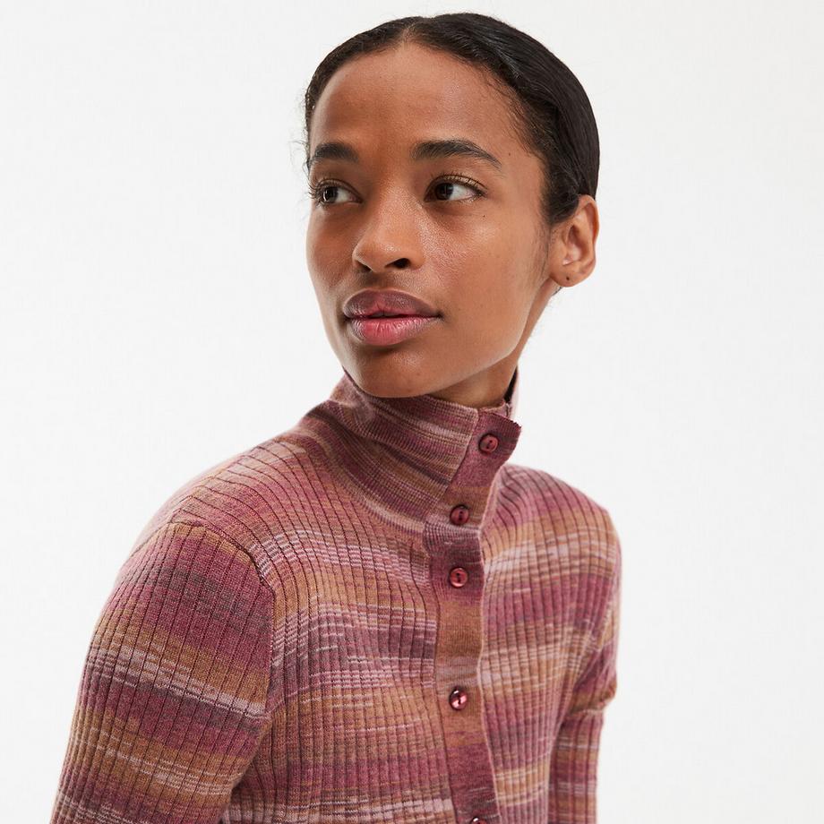 La Redoute Collections Robe Pull Longue Manches Longues Rayée  