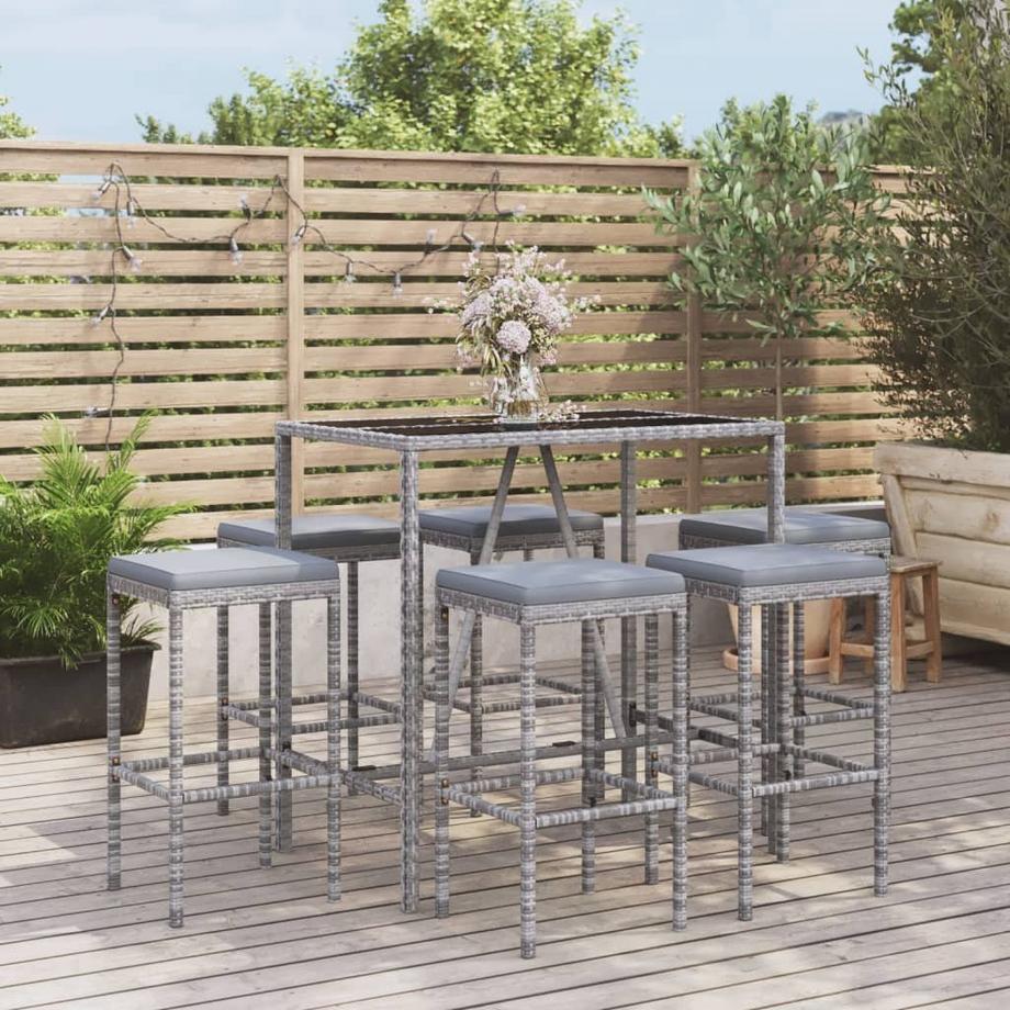 VidaXL Gartenbar set poly-rattan  