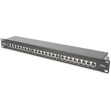 24 Port Netzwerk-Patchpanel 483 mm (19) CAT 6a, CAT 6a (Rohkabel CAT 7) 1 HE