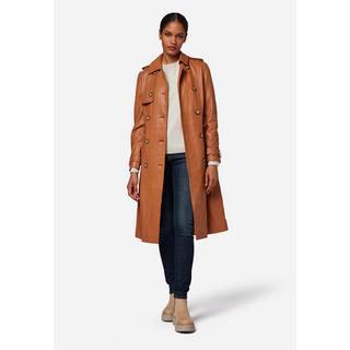 RICANO  Manteau en cuir  Gloria, trench avec col à revers 