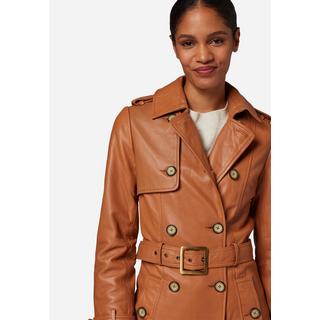 RICANO  Manteau en cuir  Gloria, trench avec col à revers 