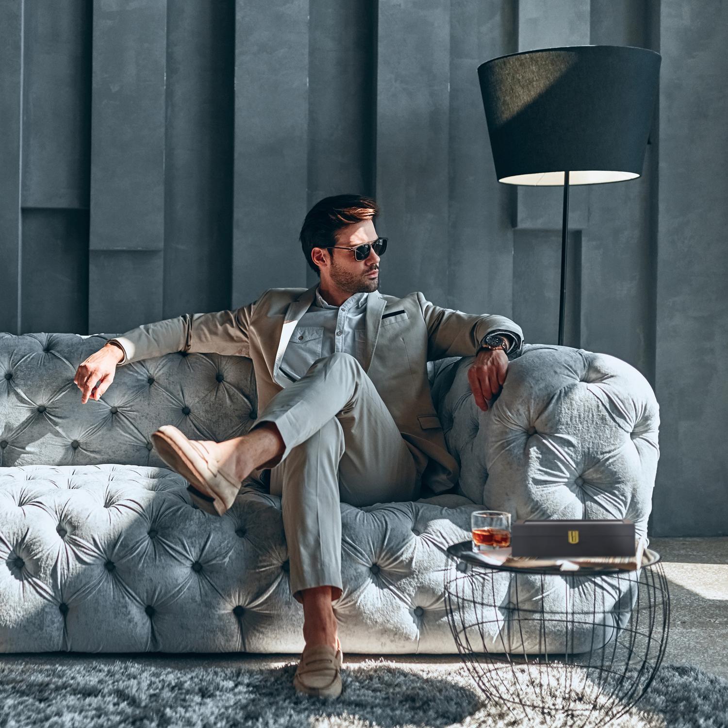 B2X Scatola per orologio con 12 scomparti  