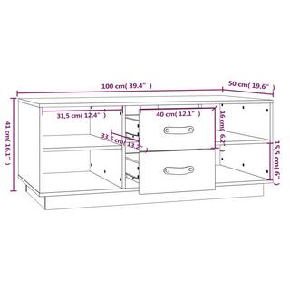 VidaXL Table basse bois  