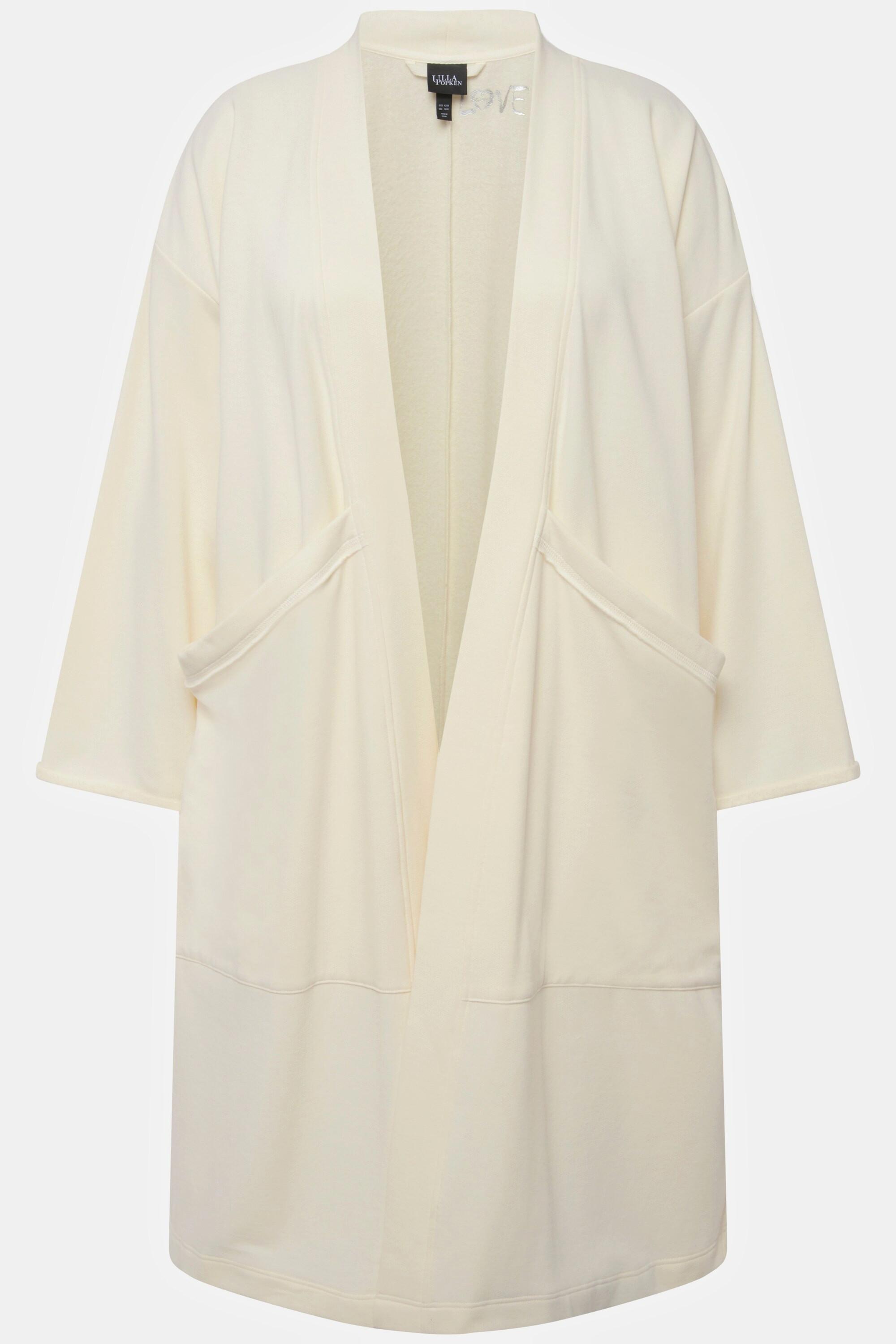 Ulla Popken Giacca lunga loungewear oversize extra lunga morbidissima  