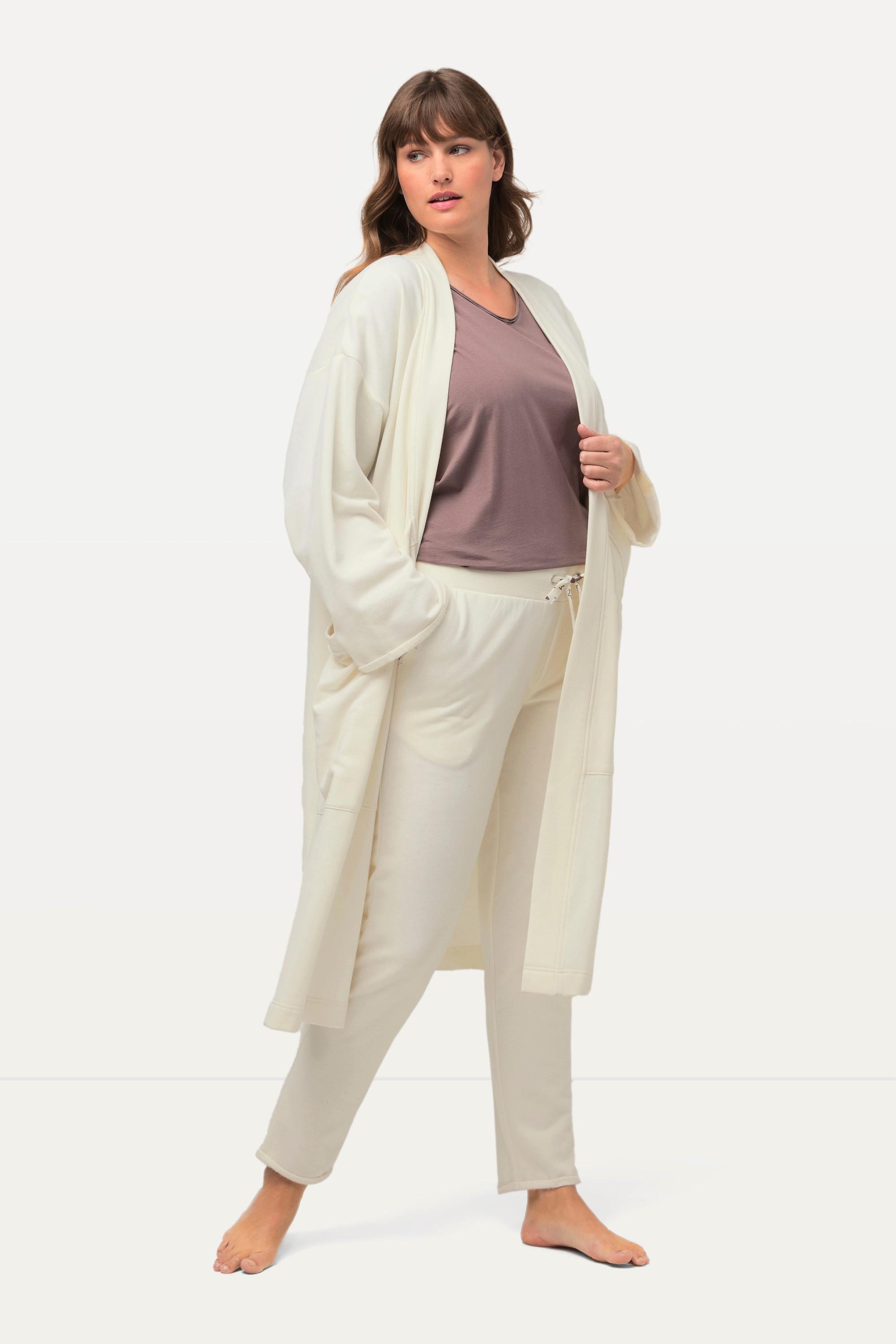 Ulla Popken Giacca lunga loungewear oversize extra lunga morbidissima  