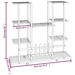 VidaXL Jardinière fer  