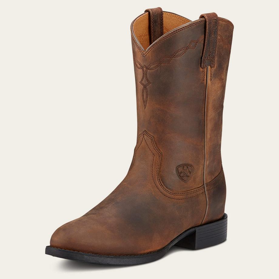 Ariat  westernstiefel aus leder heritage roper 