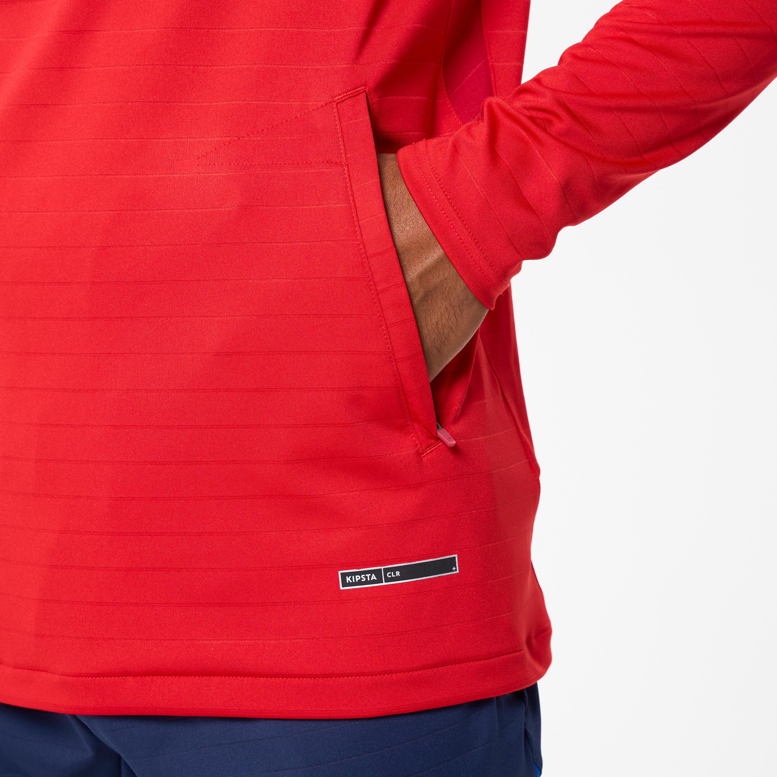 KIPSTA  Sweatshirt  Fussball halber Reissverschluss Polyester 