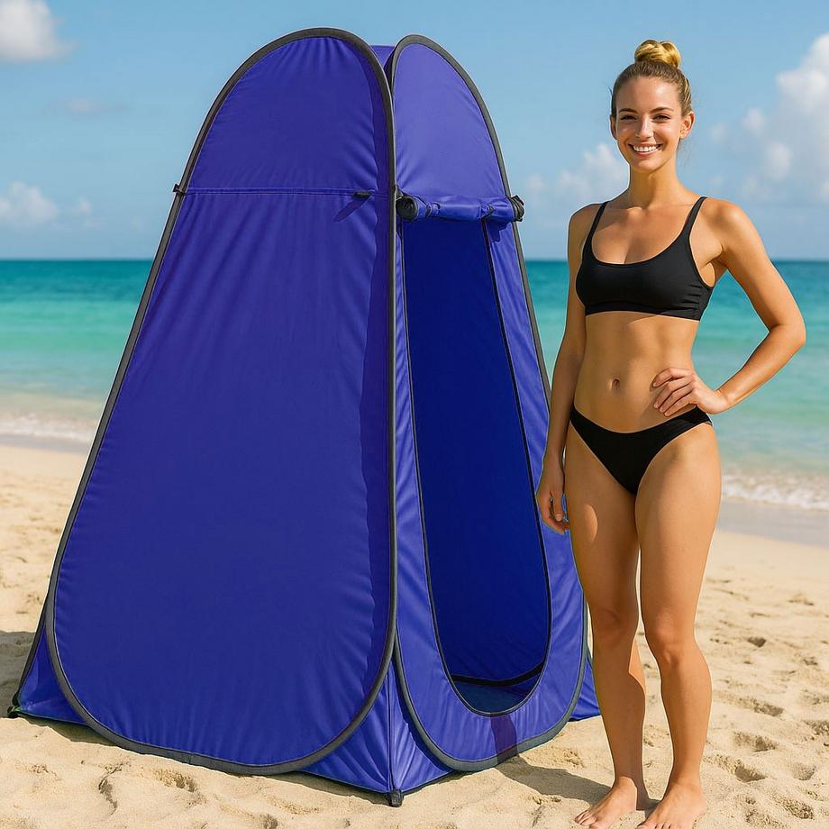 Northio  Tenda da campeggio pop-up con cabina spogliatoio, doccia e WC, blu MultiGarden 