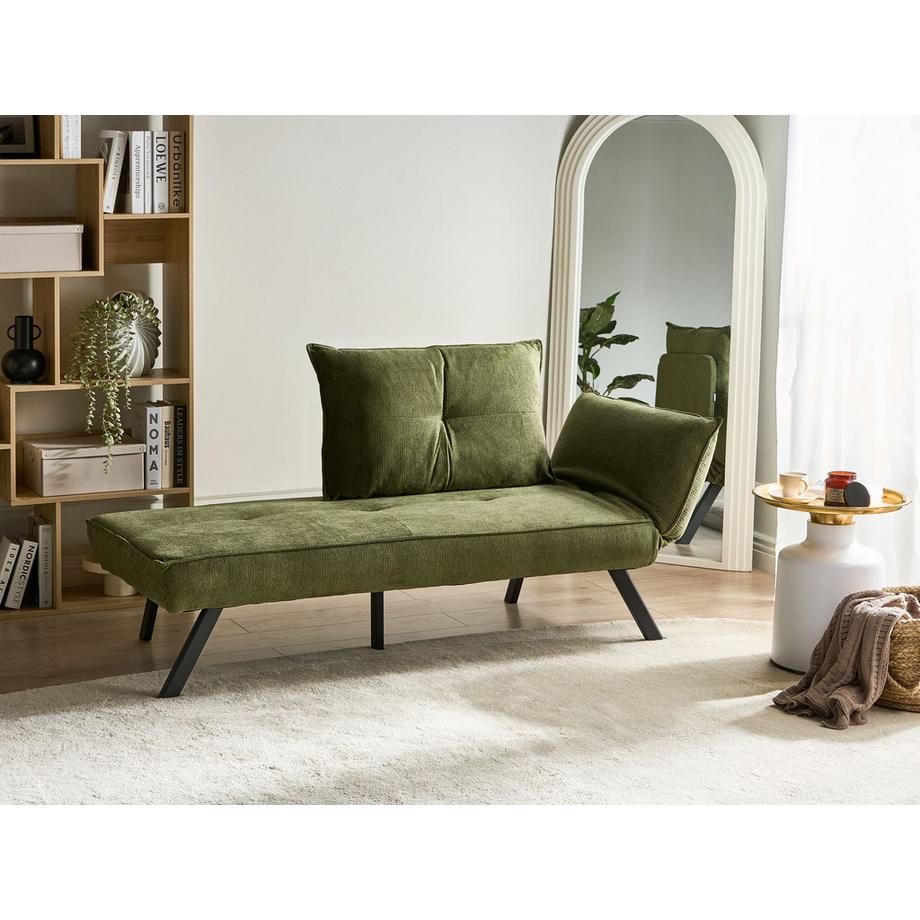 Beliani Chaise longue côté droit en Tissu Moderne ROCAMADOUR  