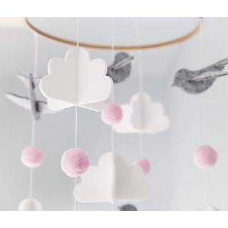 Activity-board  Carillon mobile pour bébé, cloche mobile pour lit de bébé en bois 